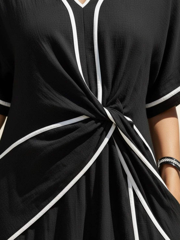 Sora - Knot-Waist Flowing Dress