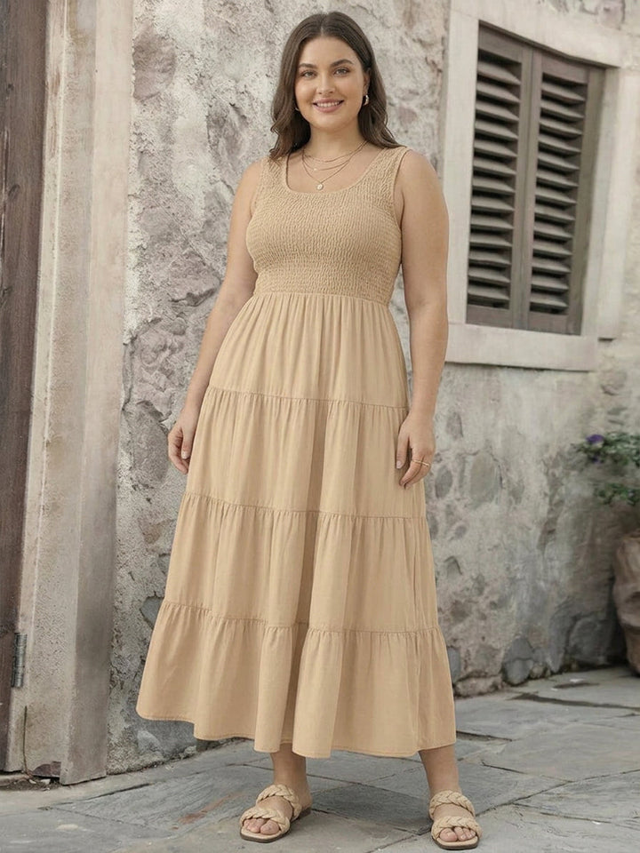 Cassia - Smocked Sleeveless Maxi Dress