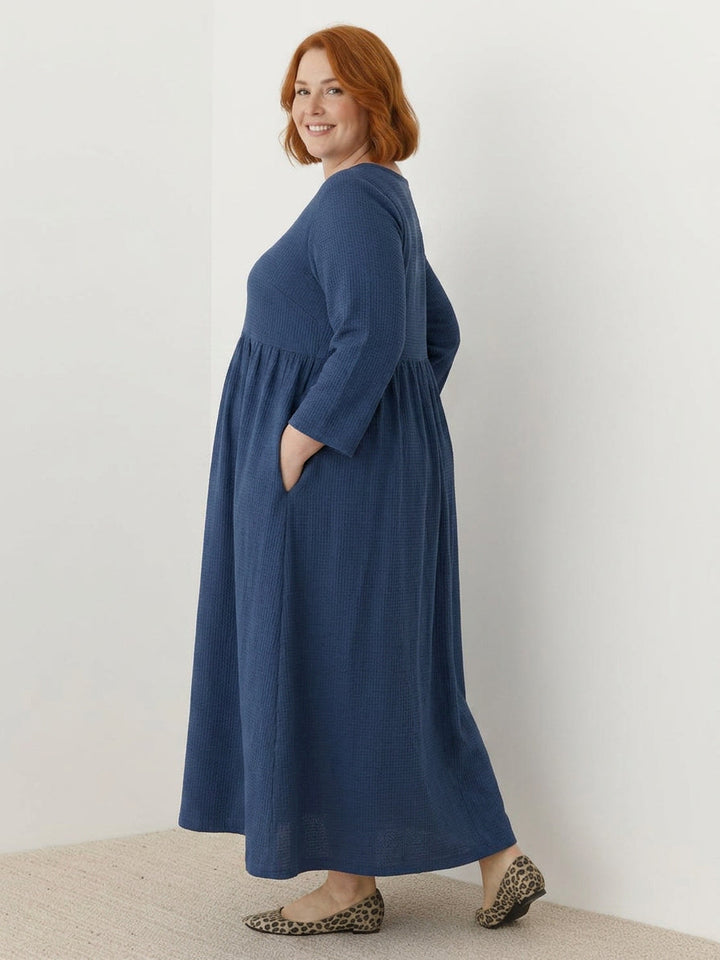 Iona - Cotton-Linen Waist Dress