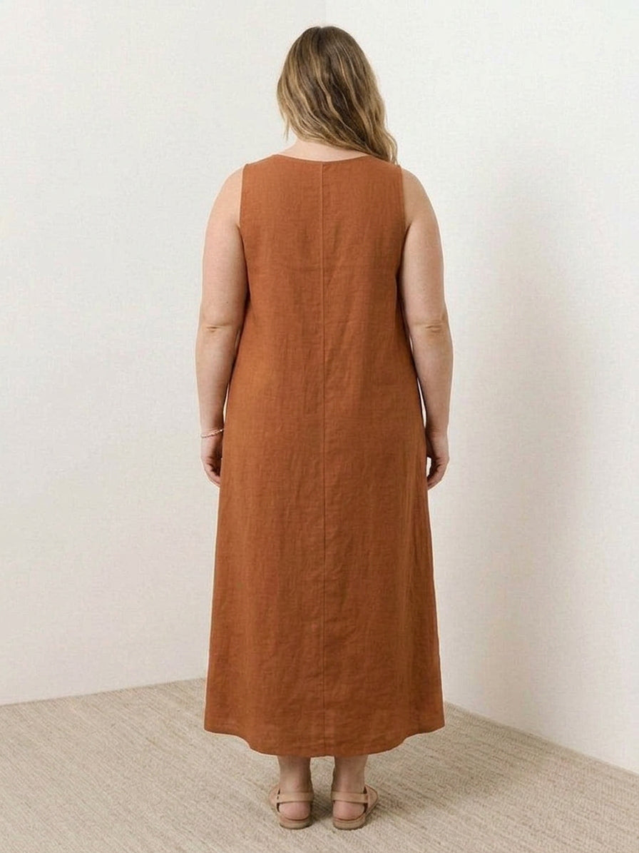 Marlow - Cotton Linen Sleeveless Dress