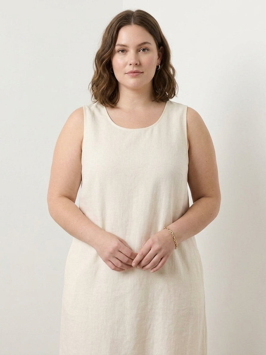 Marlow - Cotton Linen Sleeveless Dress
