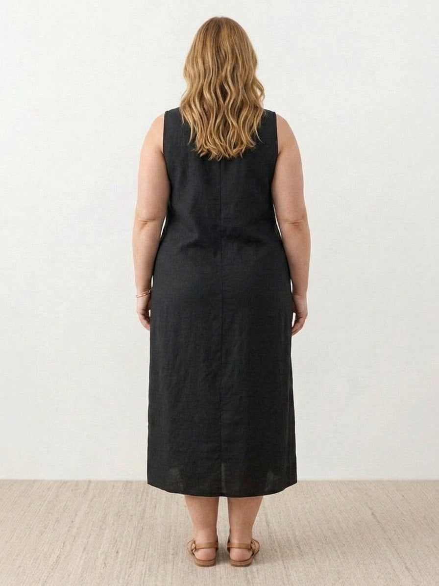 Marlow - Cotton Linen Sleeveless Dress