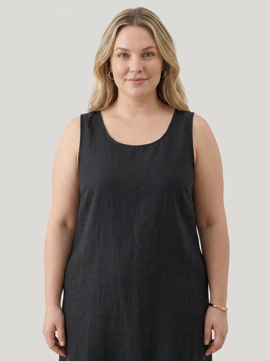 Marlow - Cotton Linen Sleeveless Dress