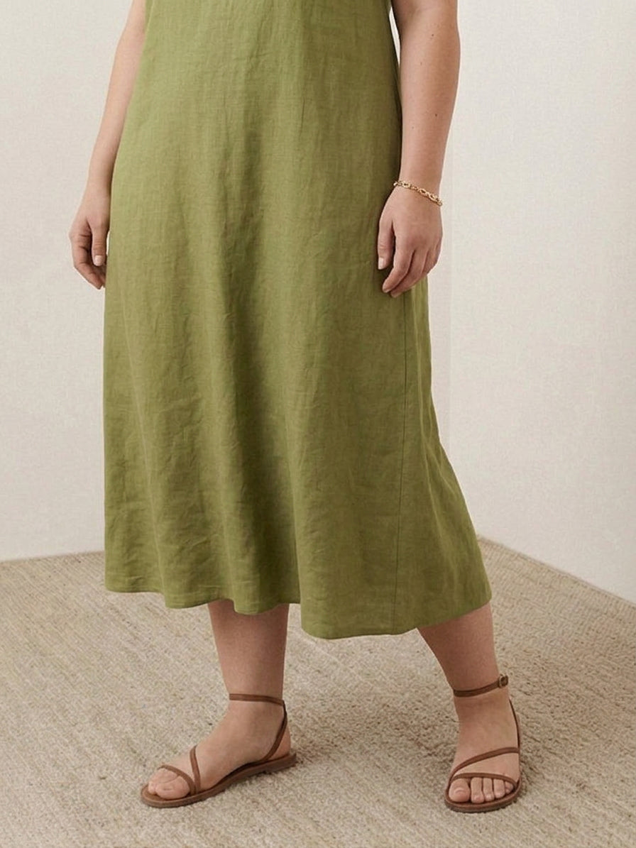 Marlow - Cotton Linen Sleeveless Dress