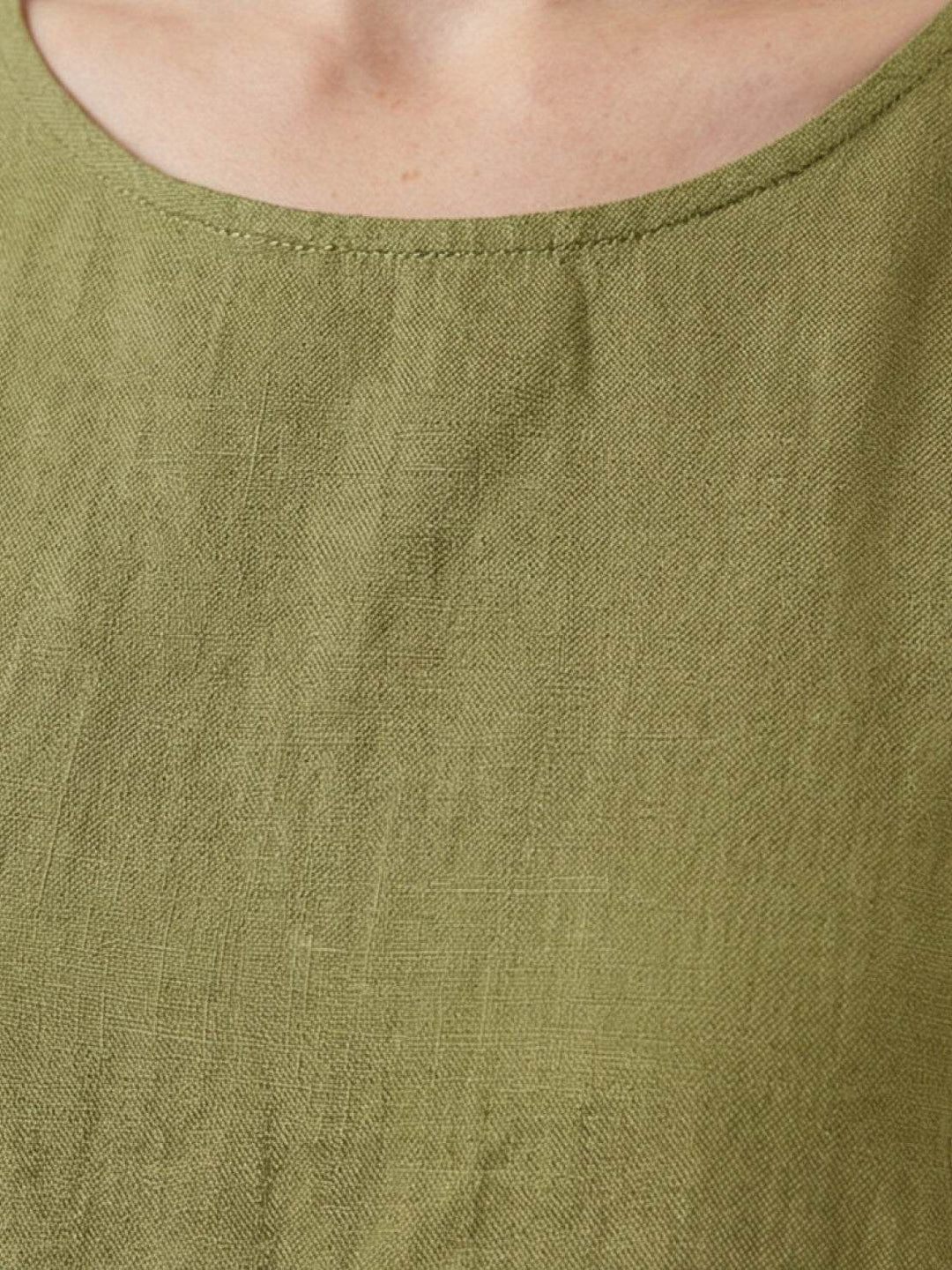 Marlow - Cotton Linen Sleeveless Dress