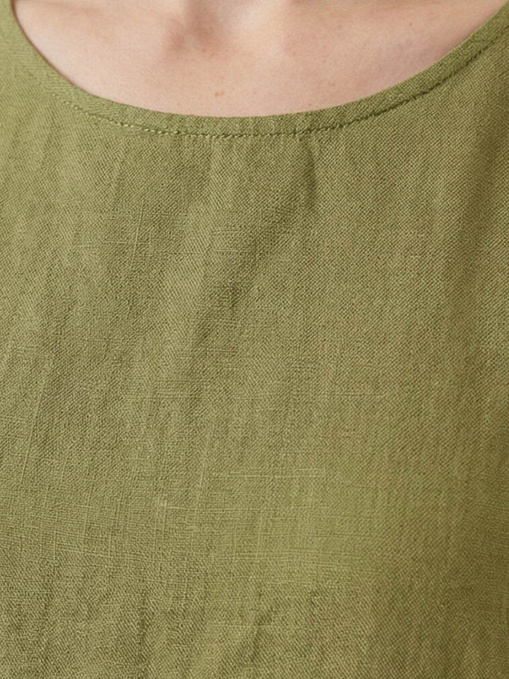 Marlow - Cotton Linen Sleeveless Dress