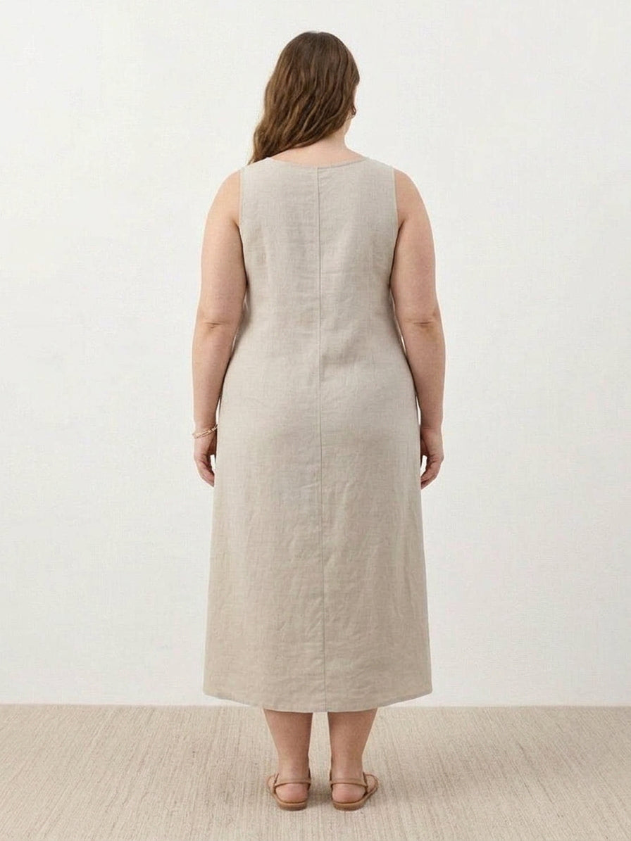 Marlow - Cotton Linen Sleeveless Dress