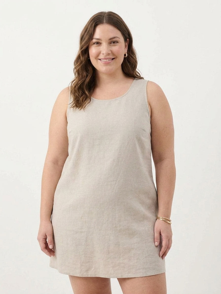 Marlow - Cotton Linen Sleeveless Dress