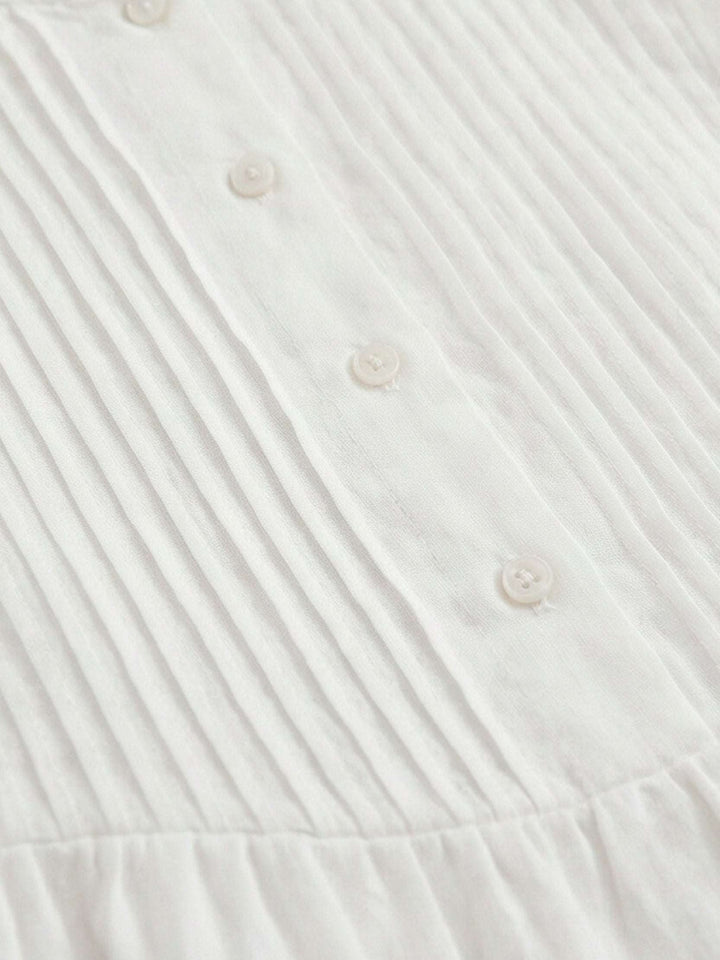 Olwen - Cotton Linen Midi Dress