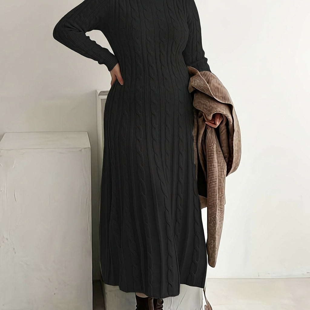 Mei | Cozy Cable-Knit Maxi Dress