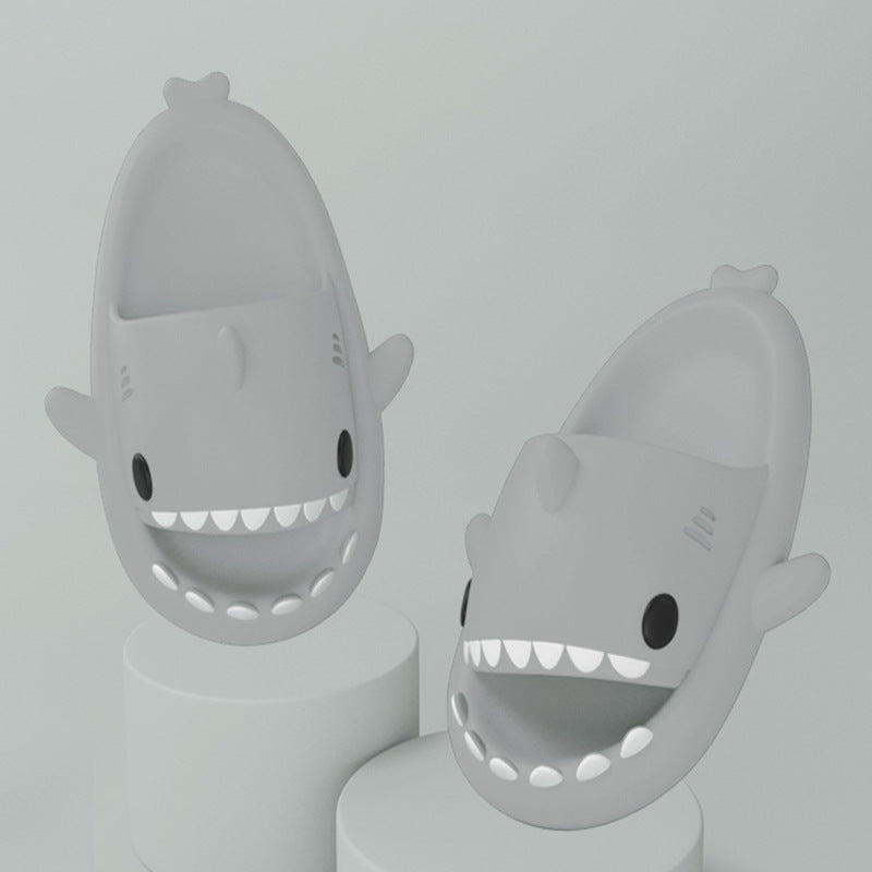 Cartoon Shark Slippers, Soft EVA with Thick Sole