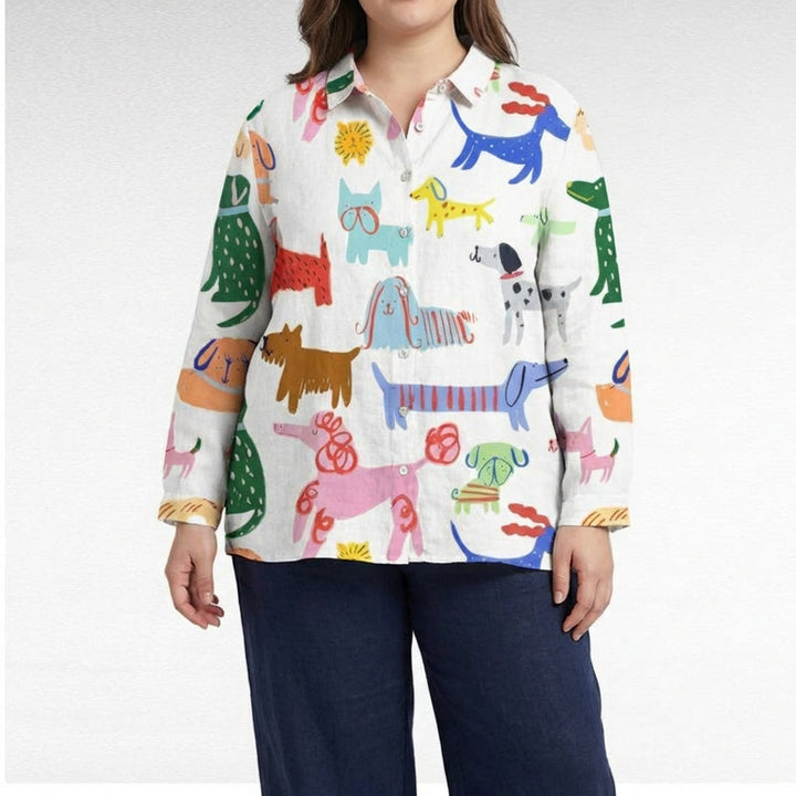 Sylvie | Elegant Linen Summer Blouse