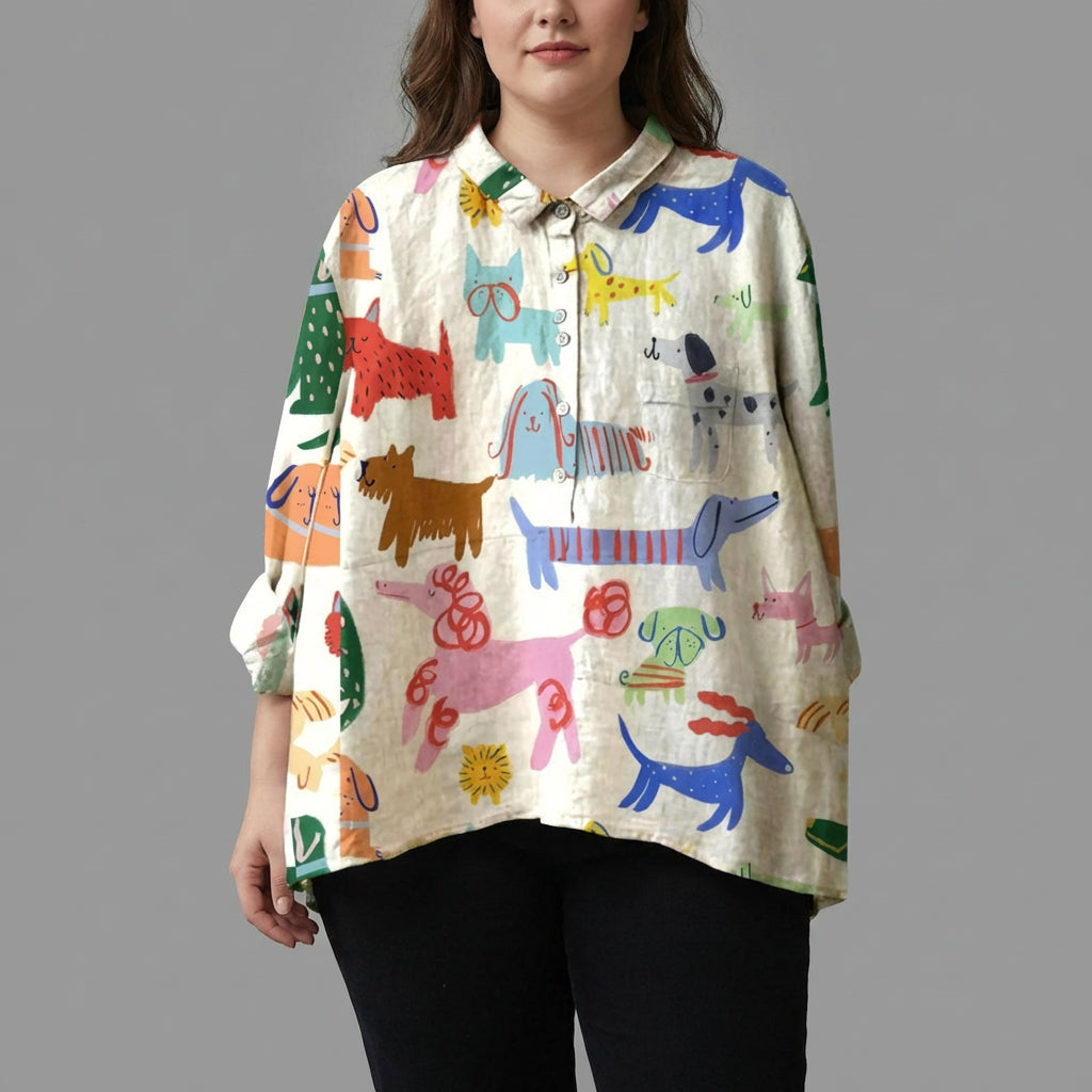 Ondine | Elegant linen summer blouse