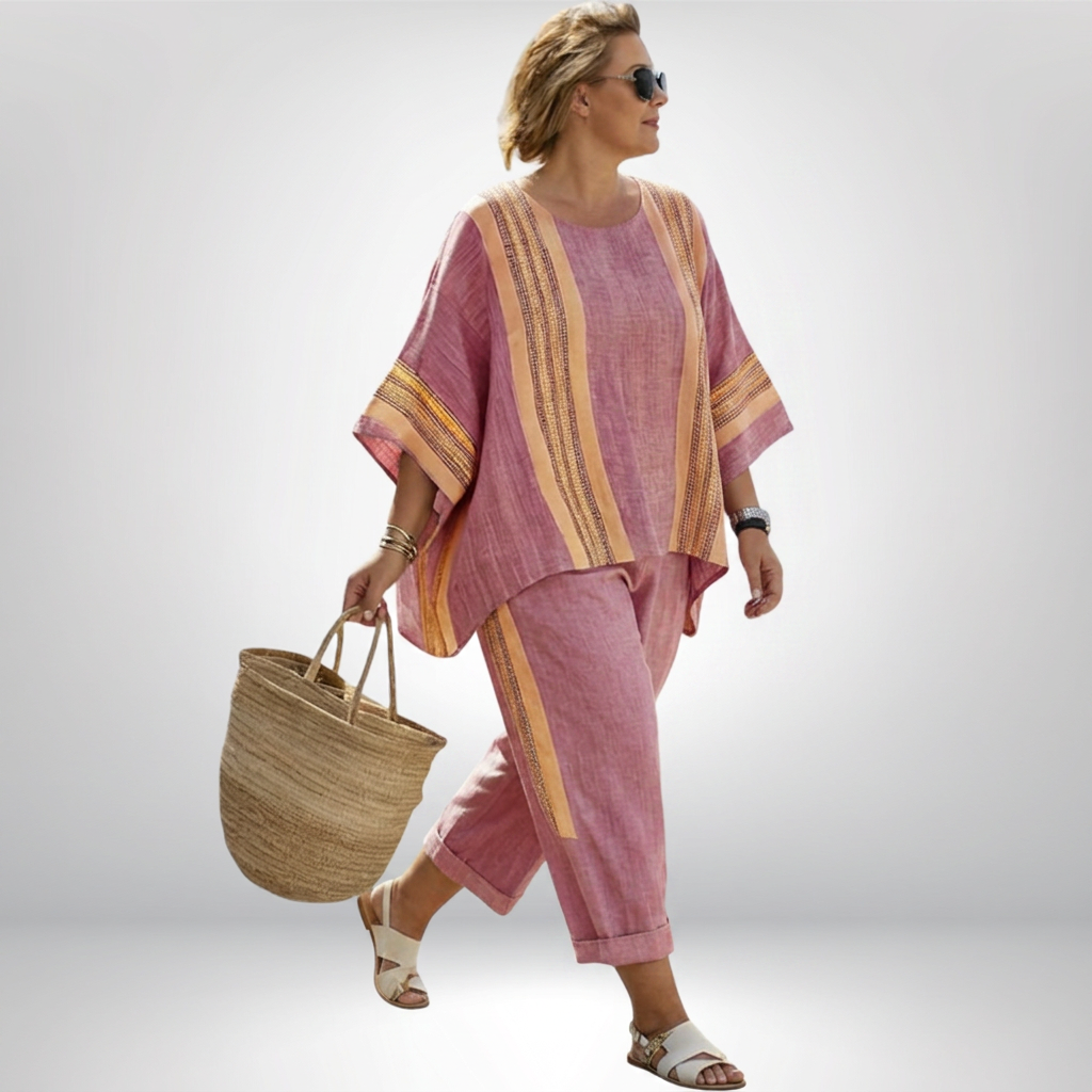Hattie | Boho Striped Set