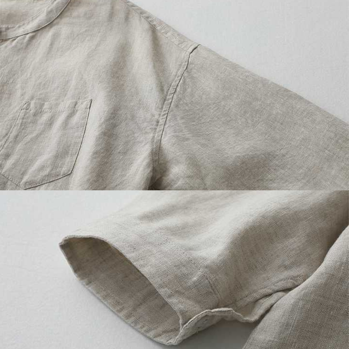Cataleya - Classic Pure Cotton Plain Shirt With Pocket
