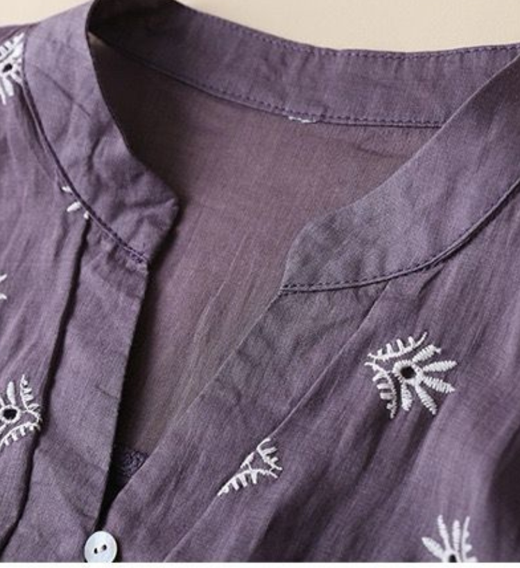 Maia - Pure Cotton Schiffly Embroidered Women