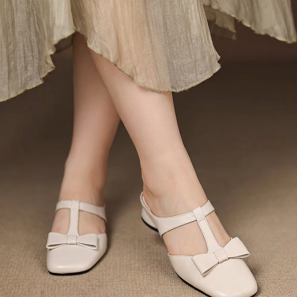 Ula | Square Toe Slippers