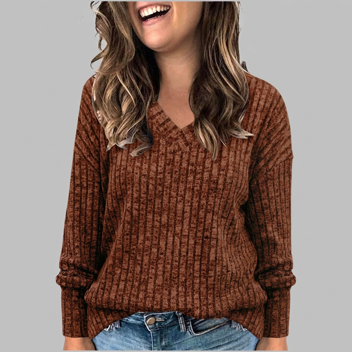 Opaline | V-Neck Long Sleeve Top