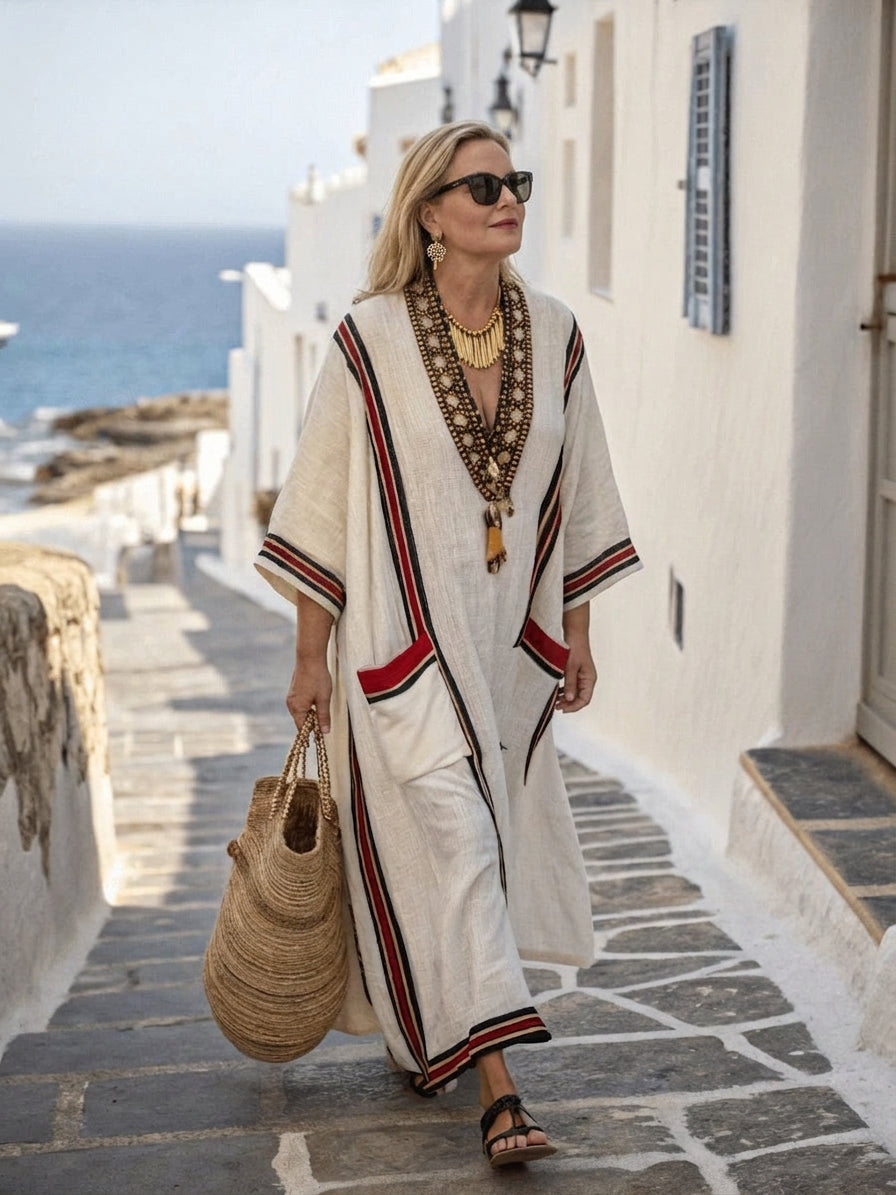 Cleo | Elegant Boho Coastal Maxi Dress