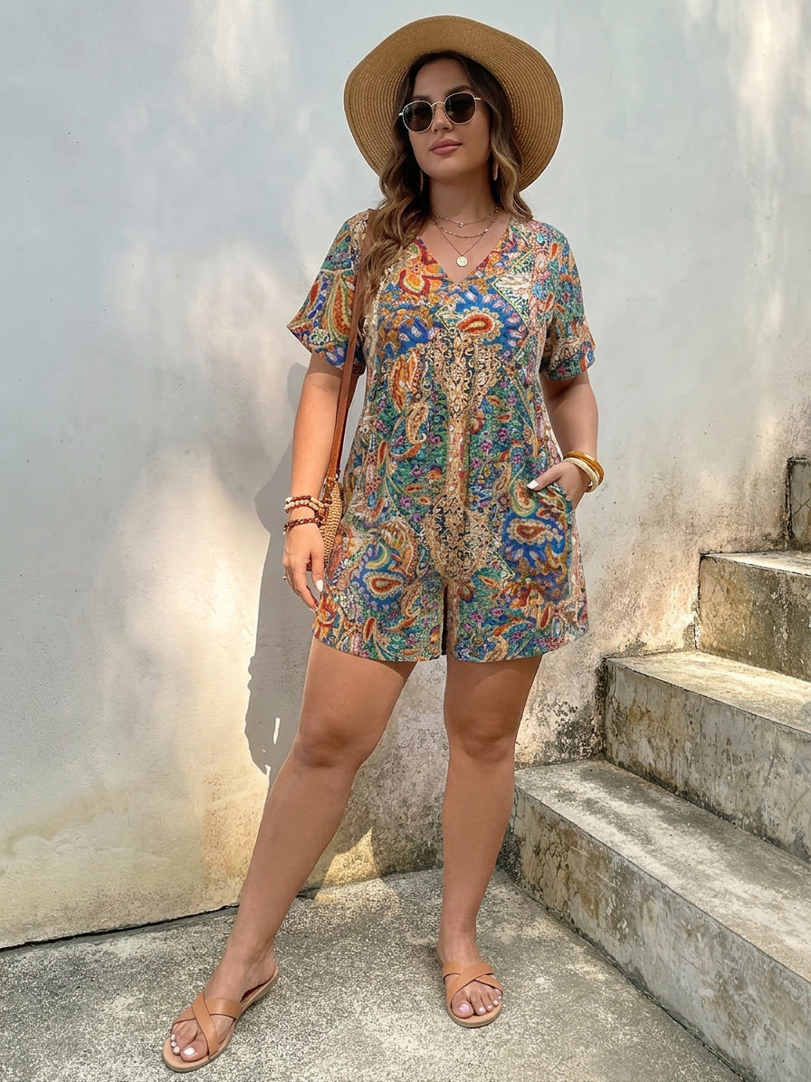 Odette | Tropical Bohemian Jumpsuit