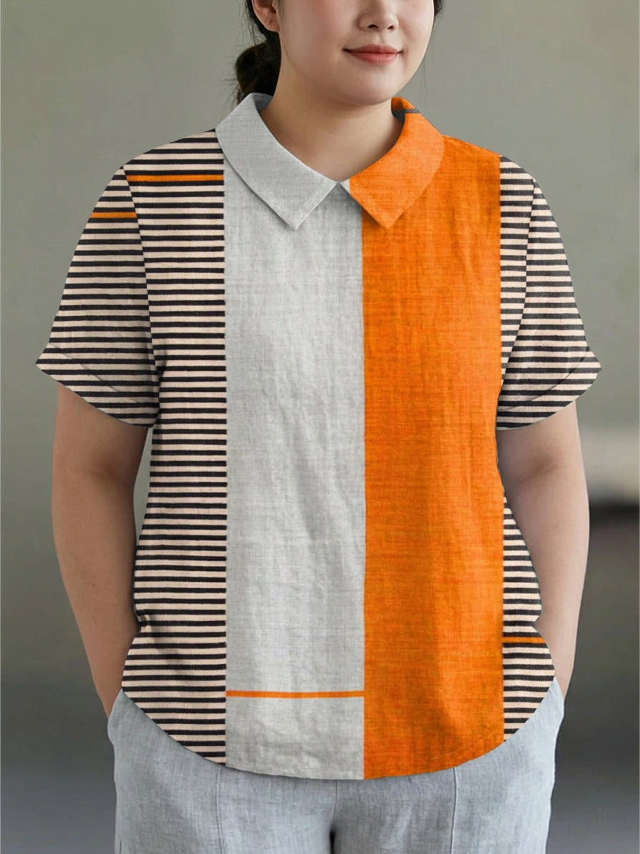 Anneliese | Color Block Striped Shirt