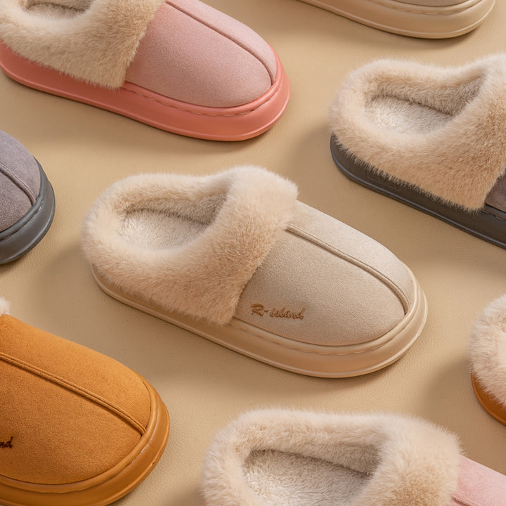 Cozy Fluffy Slippers for Women and Men, Soft Indoor Slides