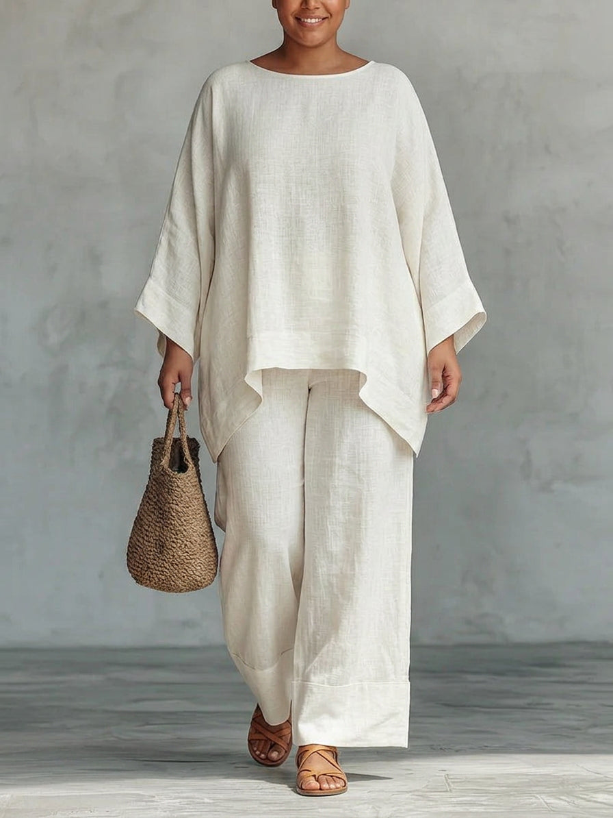 Daria | Ivory Breeze Flowing Two-Piece Set