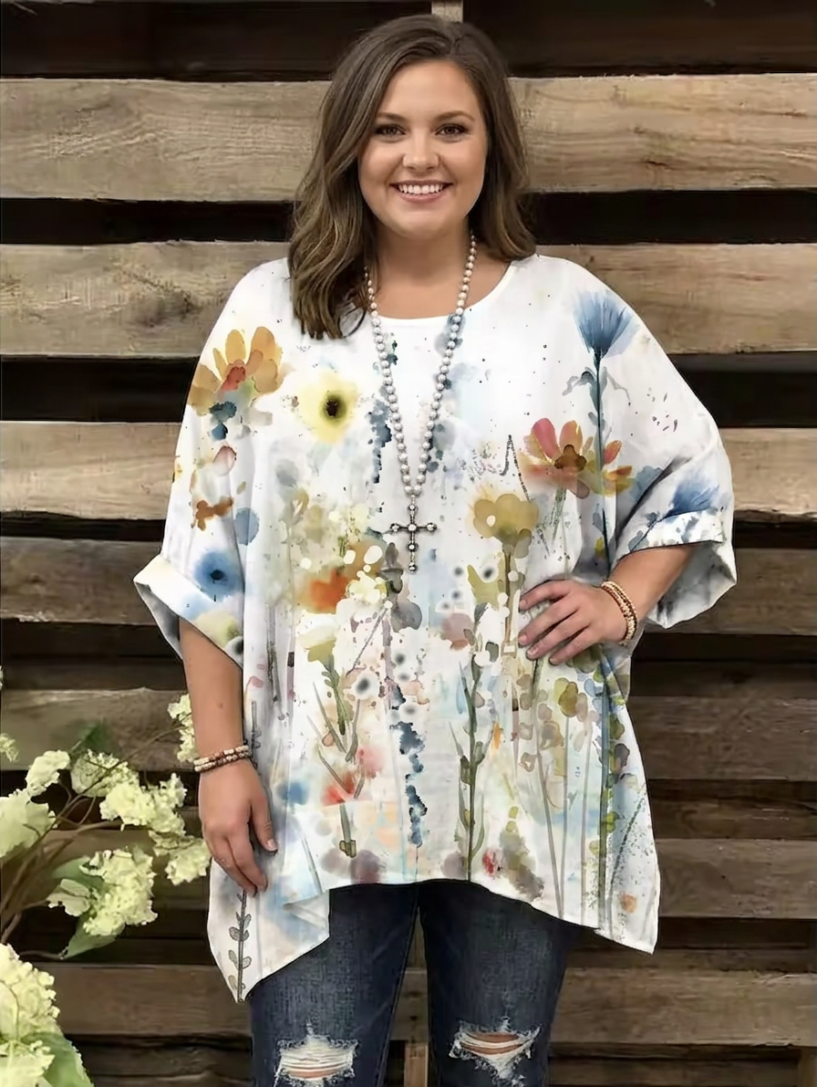Ingrid | Vintage Bohemian Floral Print Women&