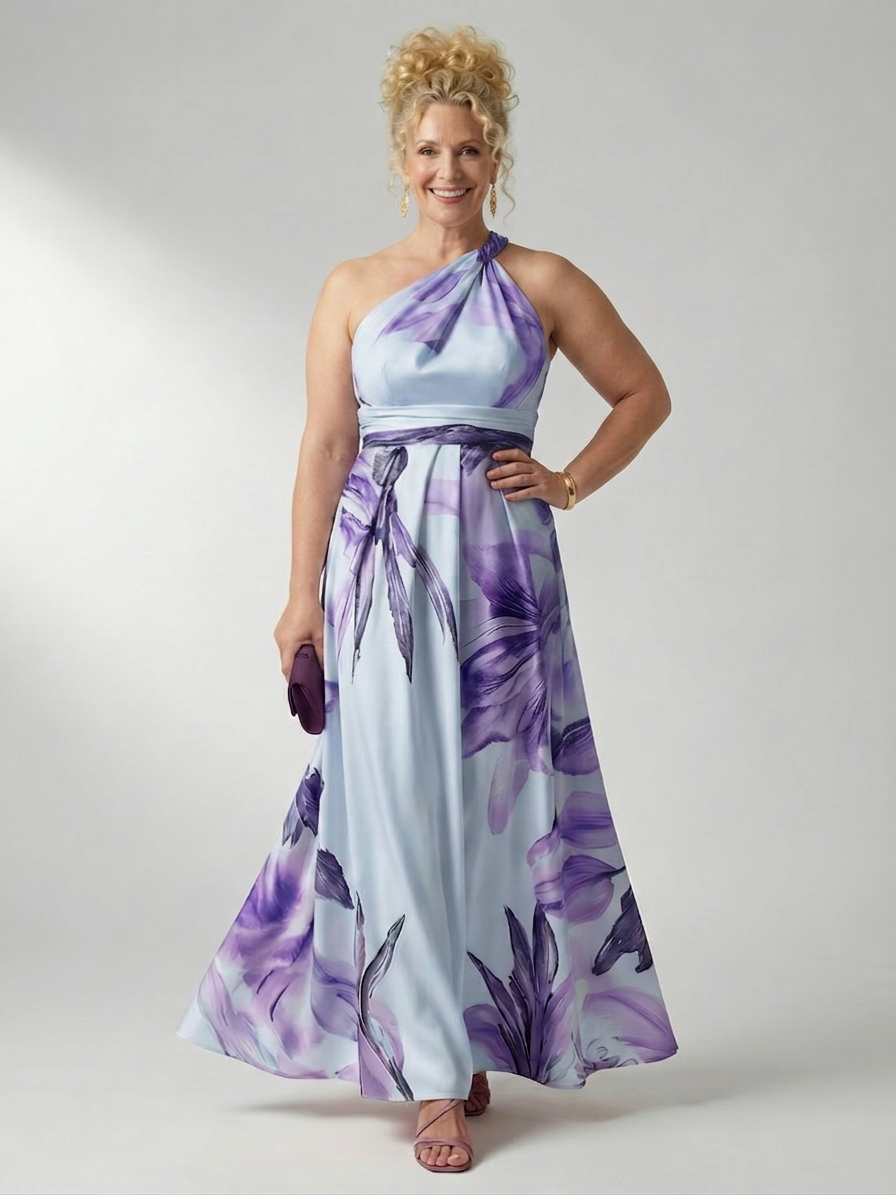 Rhea | Light Floral Maxi Dress