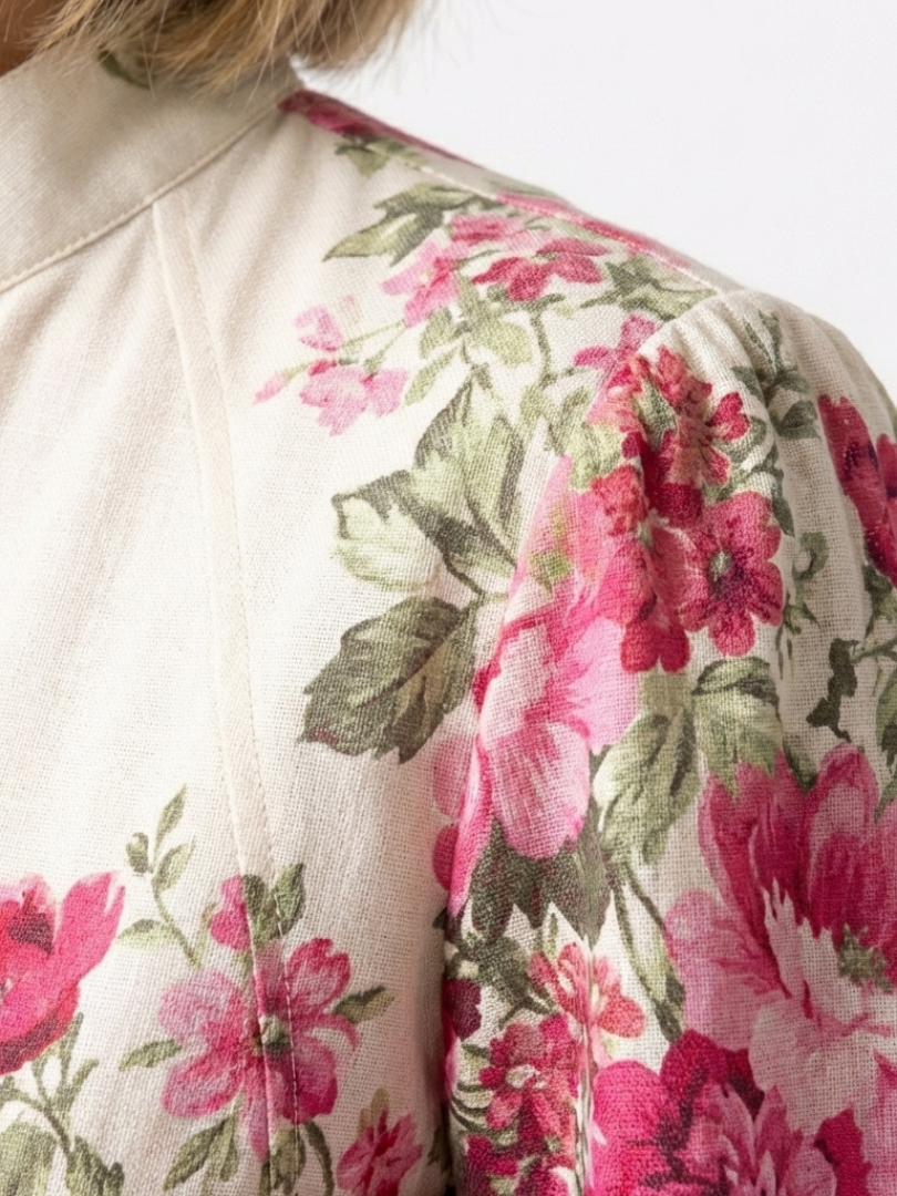 Dahlia | Long Sleeve Floral Belted Maxi Dress