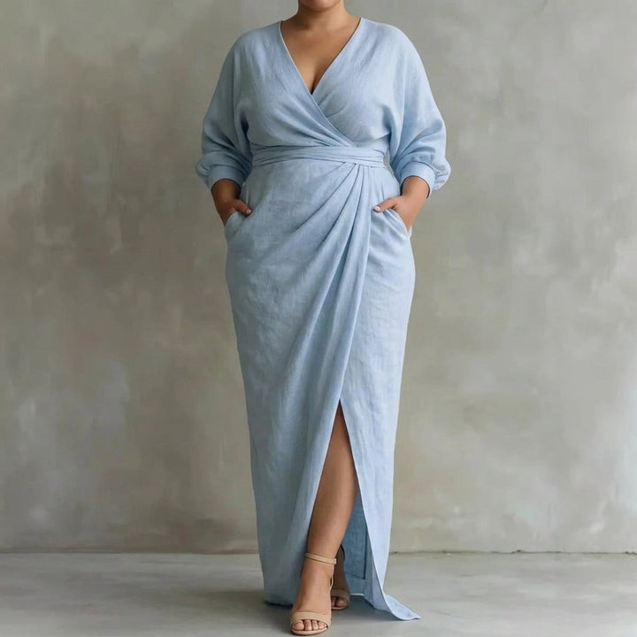 Petra Waist-Cinching Dress: Elegant Feminine Silhouette