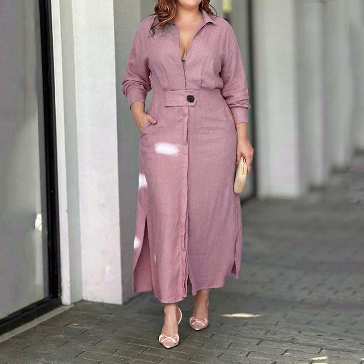 Wren Elegant Tied Dress: Chic Commute Long Sleeve Style