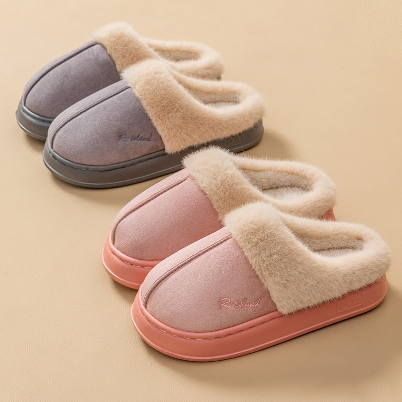 Cozy Fluffy Slippers for Women and Men, Soft Indoor Slides