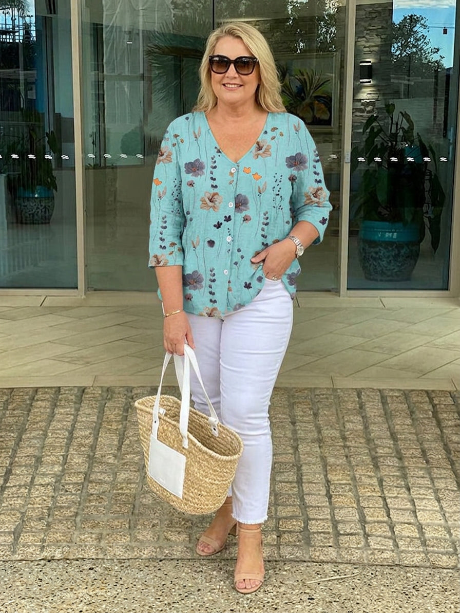 Selma | Button Tunic Top