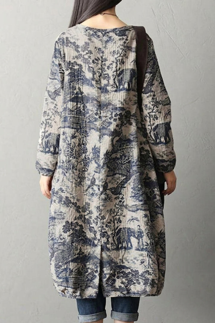 Odette - Porcelain Print Dress