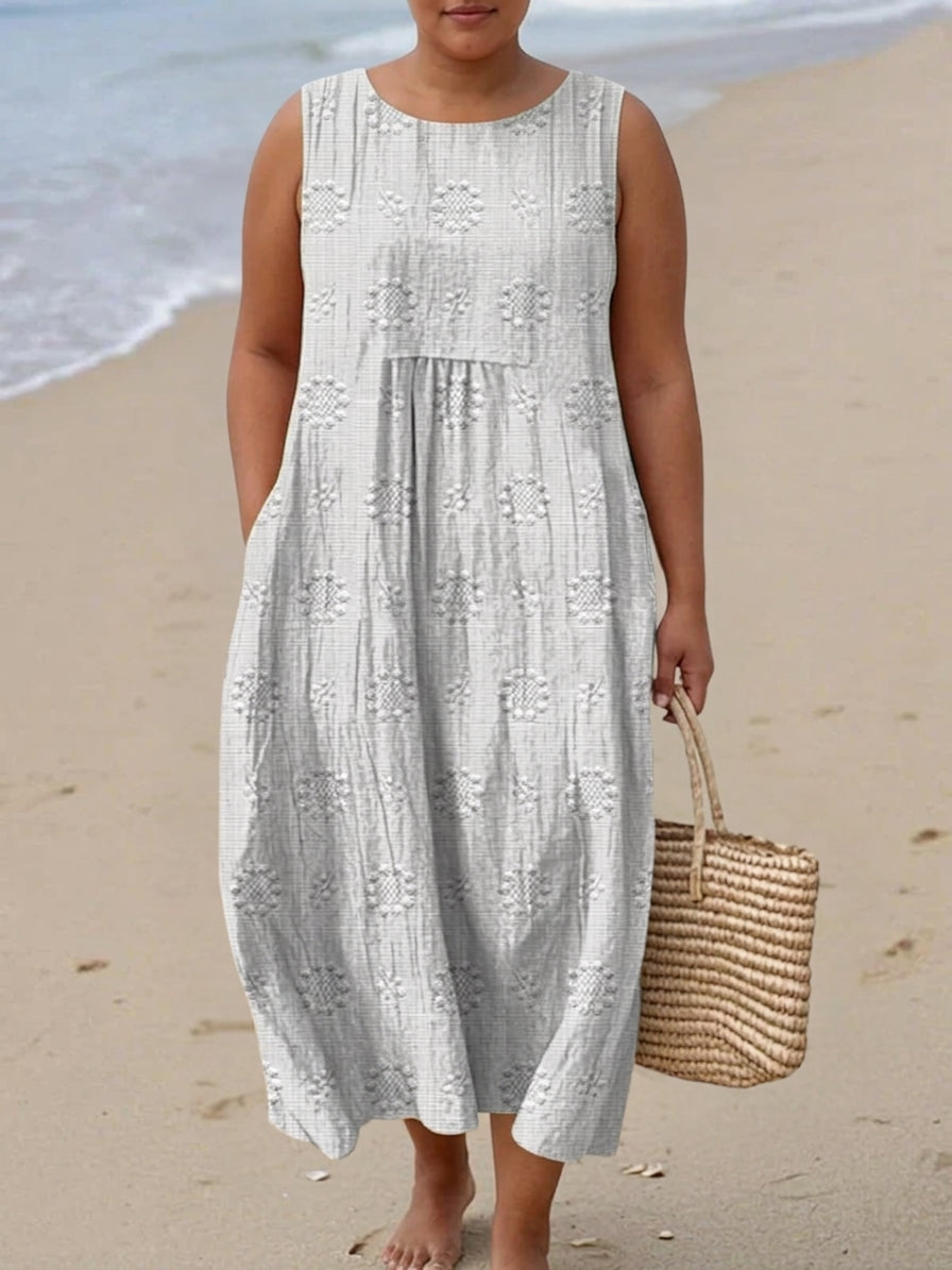 Astrid Embroidered Midi Dress
