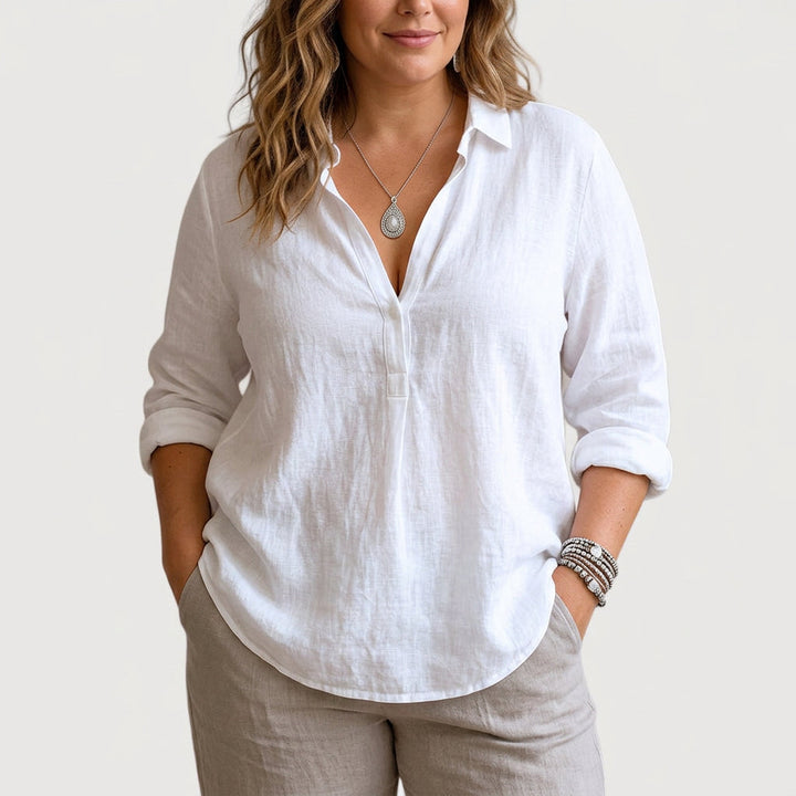 Aisha | Comfortable Linen Blouse