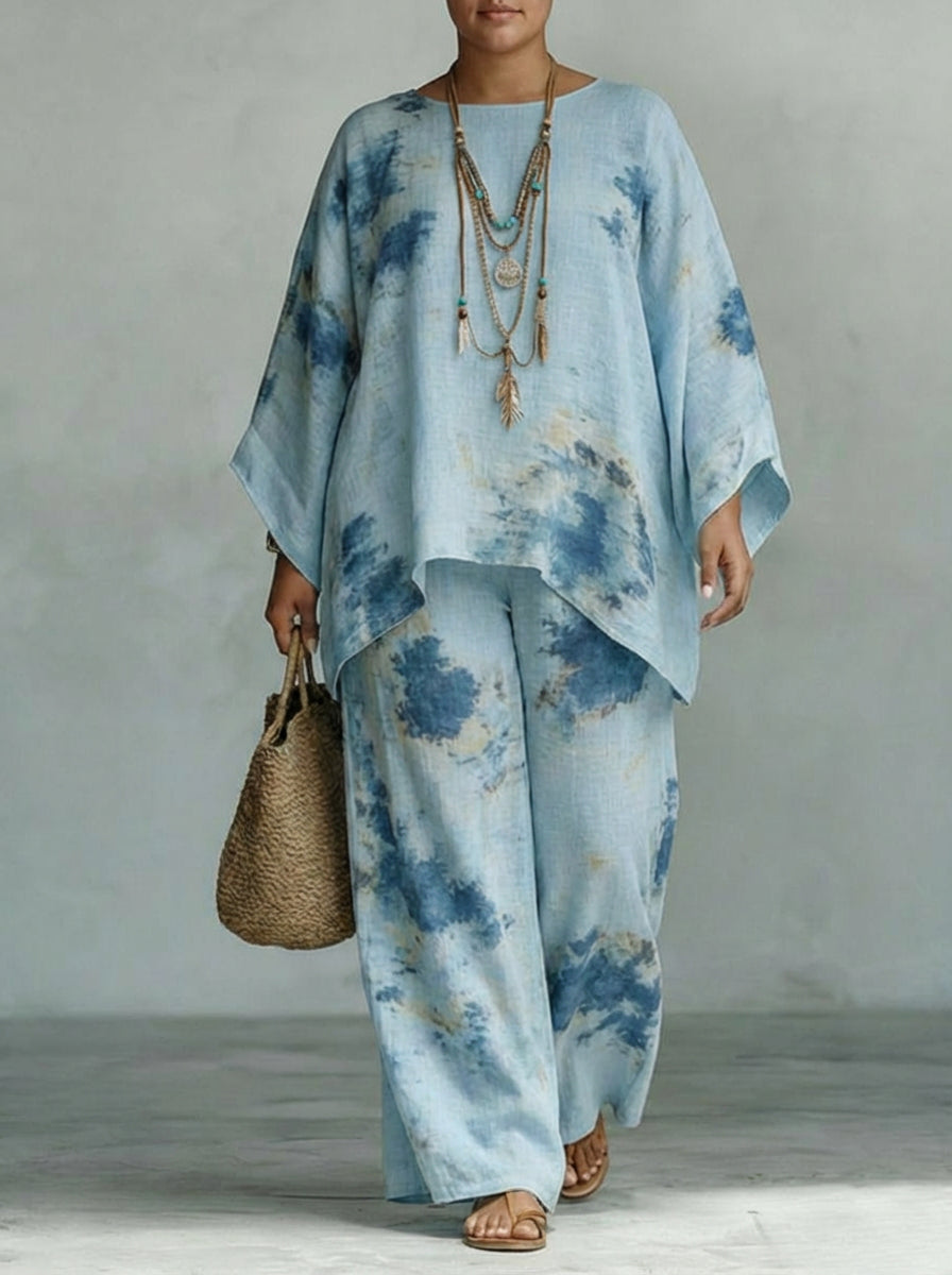Isabeau | Ocean Breeze Flowing Two-Piece Set