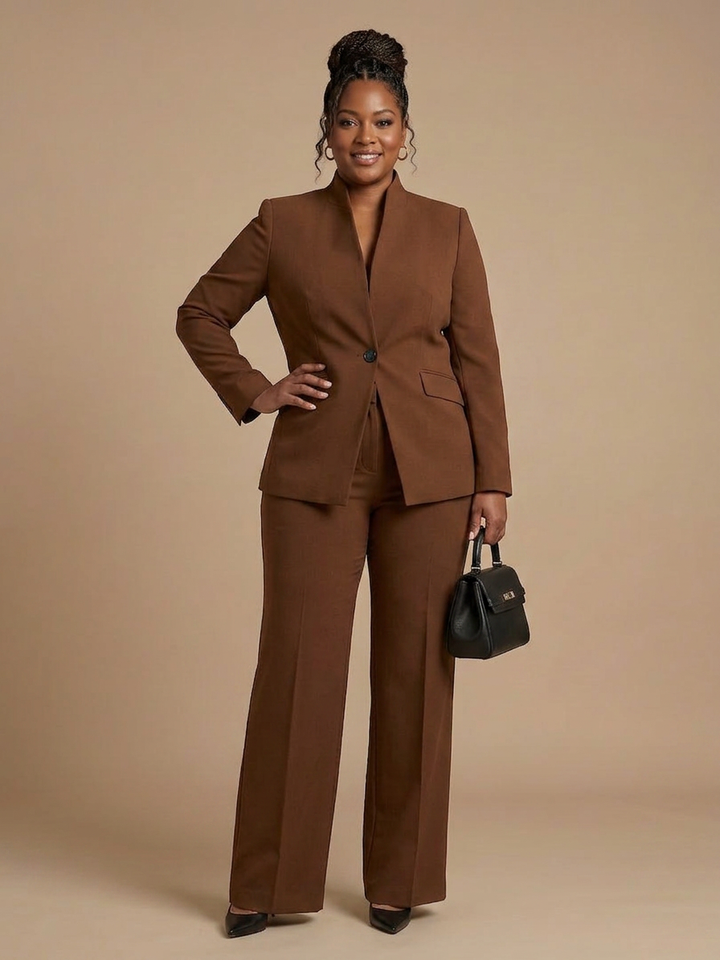 Juniper | Structured Stand Collar Tailored Suit