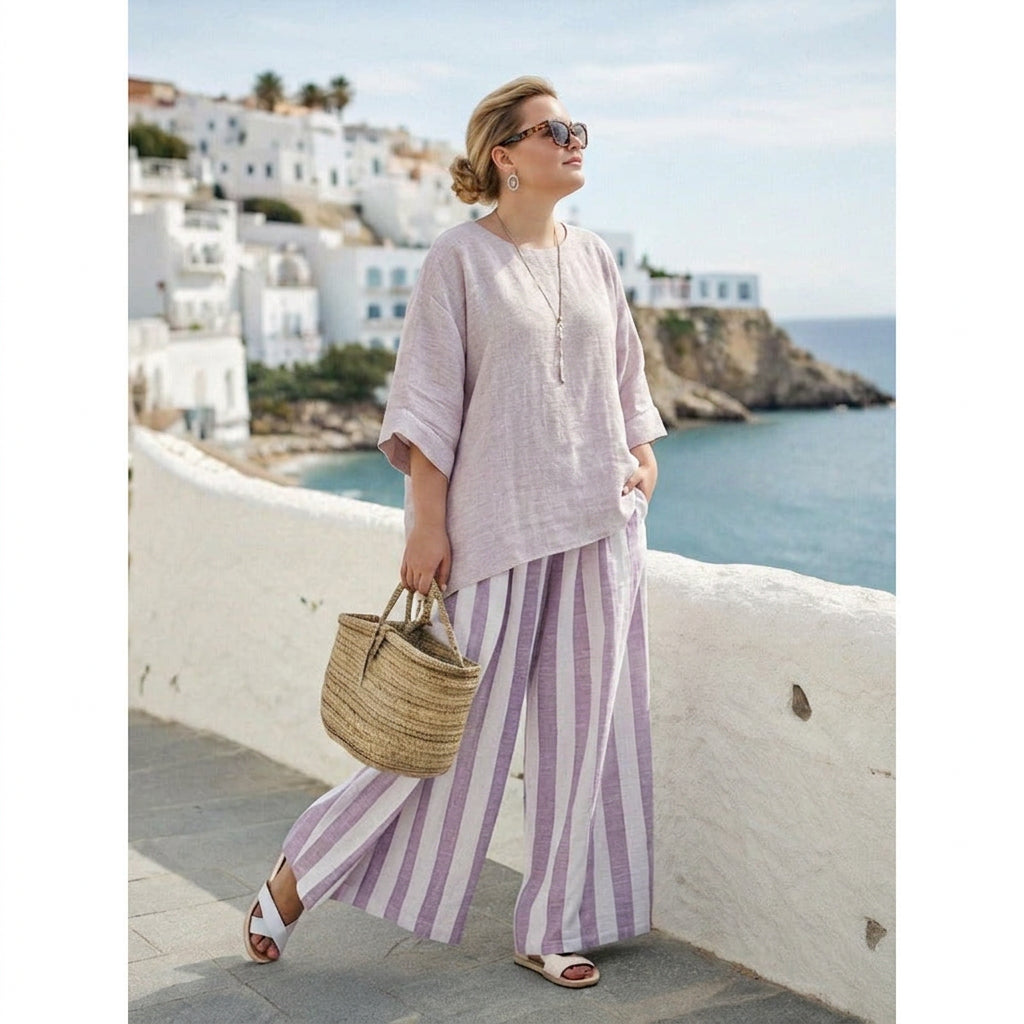 Amity | Emerald Stripe Coastal Set