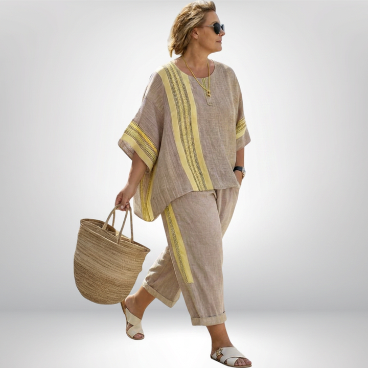 Hattie | Boho Striped Set