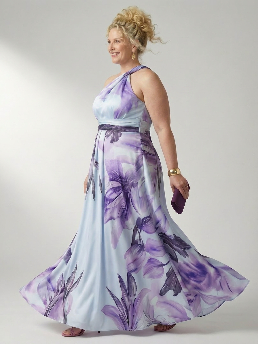 Rhea | Light Floral Maxi Dress