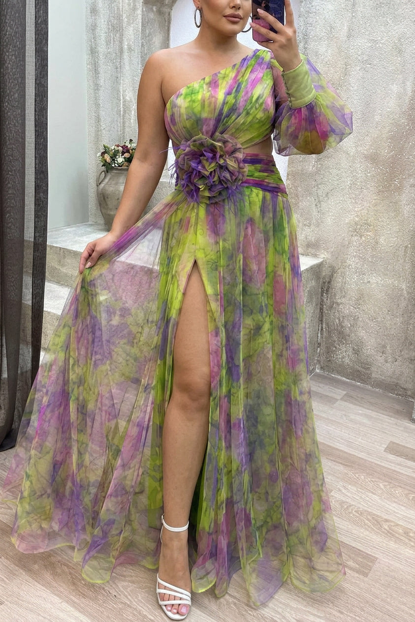 Vera | Summer Escape Beauty Floral Pleated Maxi Dress
