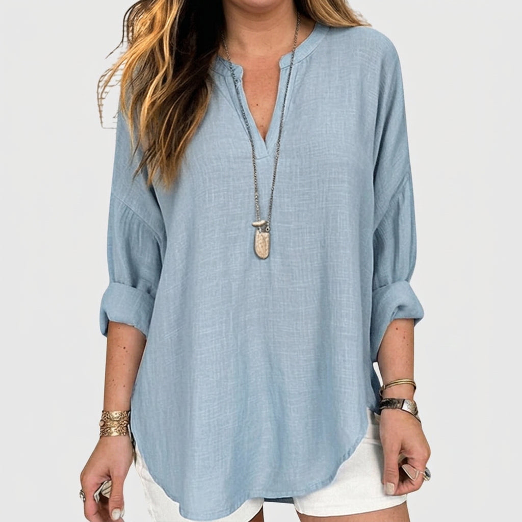 Katya | Flowy Elegant Beach Shirt