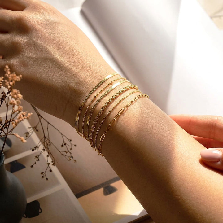 Soleil Vernetta bracelet set | Gold