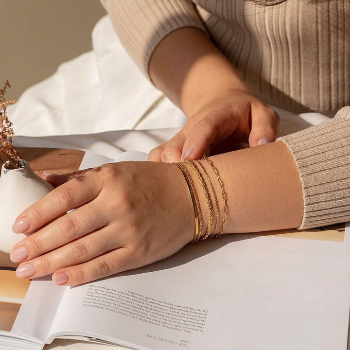 Soleil Vernetta bracelet set | Gold