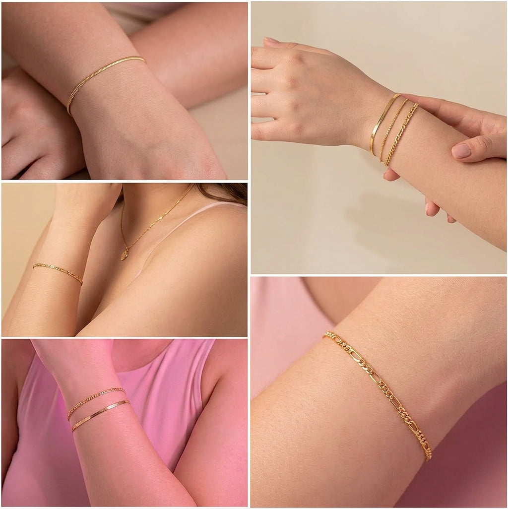Soleil Vernetta bracelet set | Gold