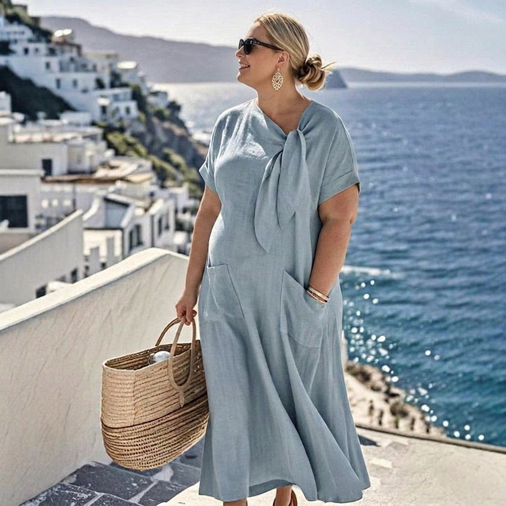 Beatrix Bow Maxi Dress: Effortless Everyday Elegance