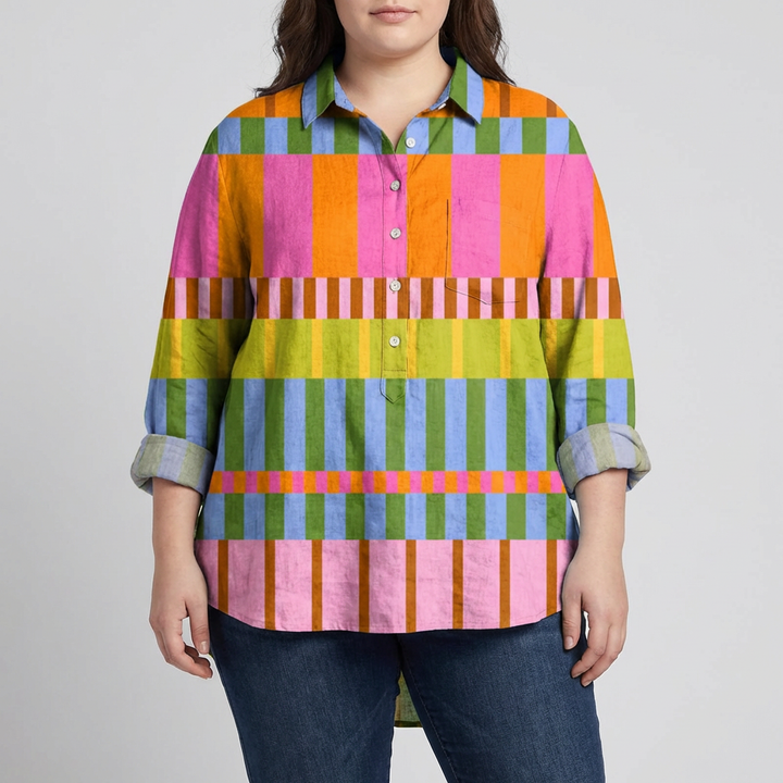 Cordelia | Elegant Linen Summer Blouse