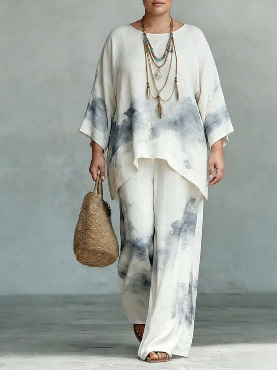 Alma | Cloud Mist Flowing Two-Piece Set